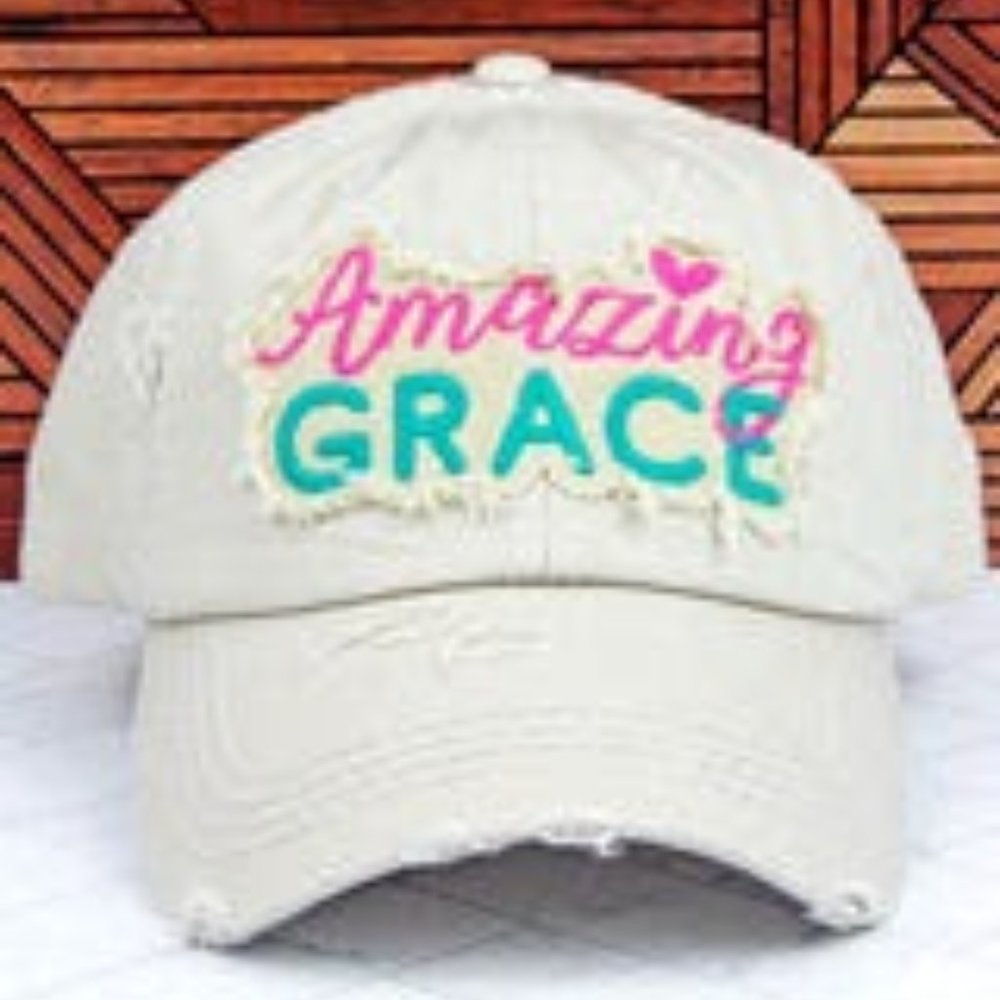NWT Womans AMAZING GRACE Baseball Cap Khaki